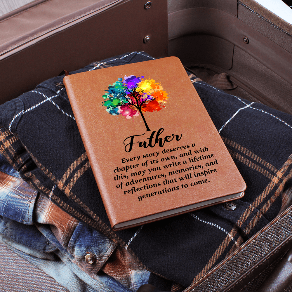 Father, Every Story Deserves A Chapter — Graphic Leather Journal