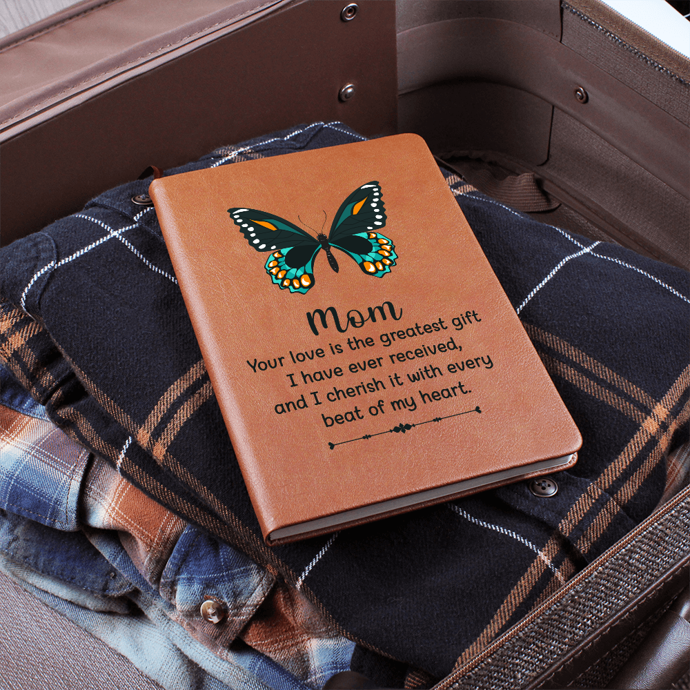 Mom, Your Love Is The Greatest Gift — Graphic Leather Journal
