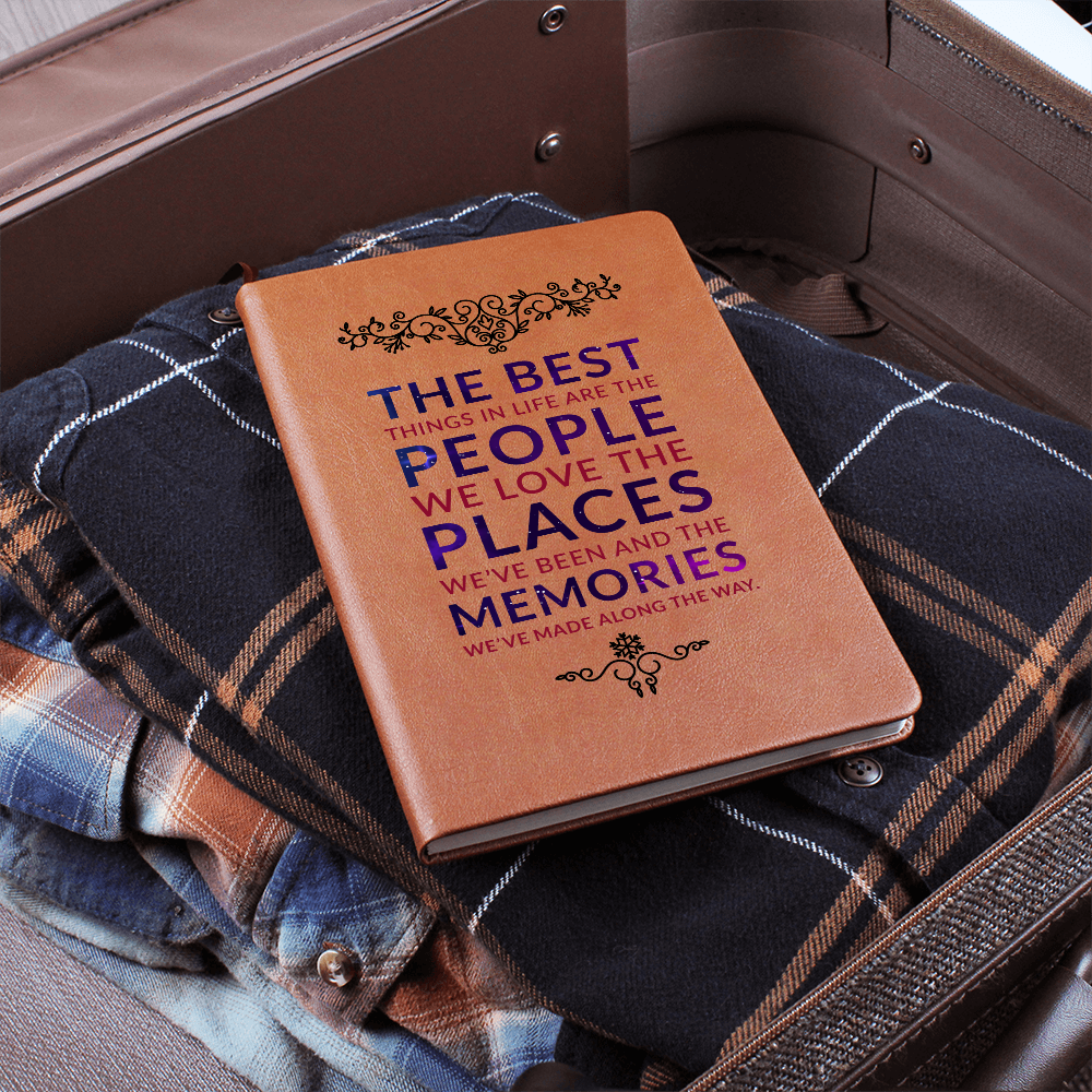 The Best Things In Life Are Free — Graphic Leather Journal
