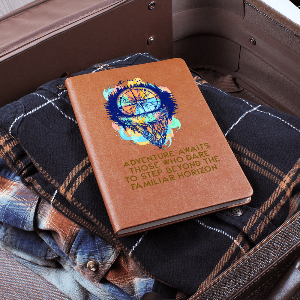 Adventure Awaits — Graphic Leather Journal