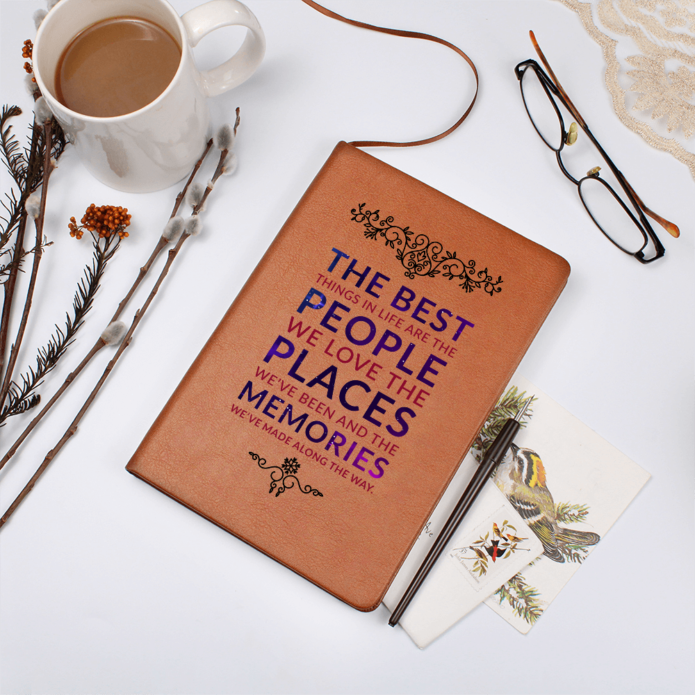 The Best Things In Life Are Free — Graphic Leather Journal