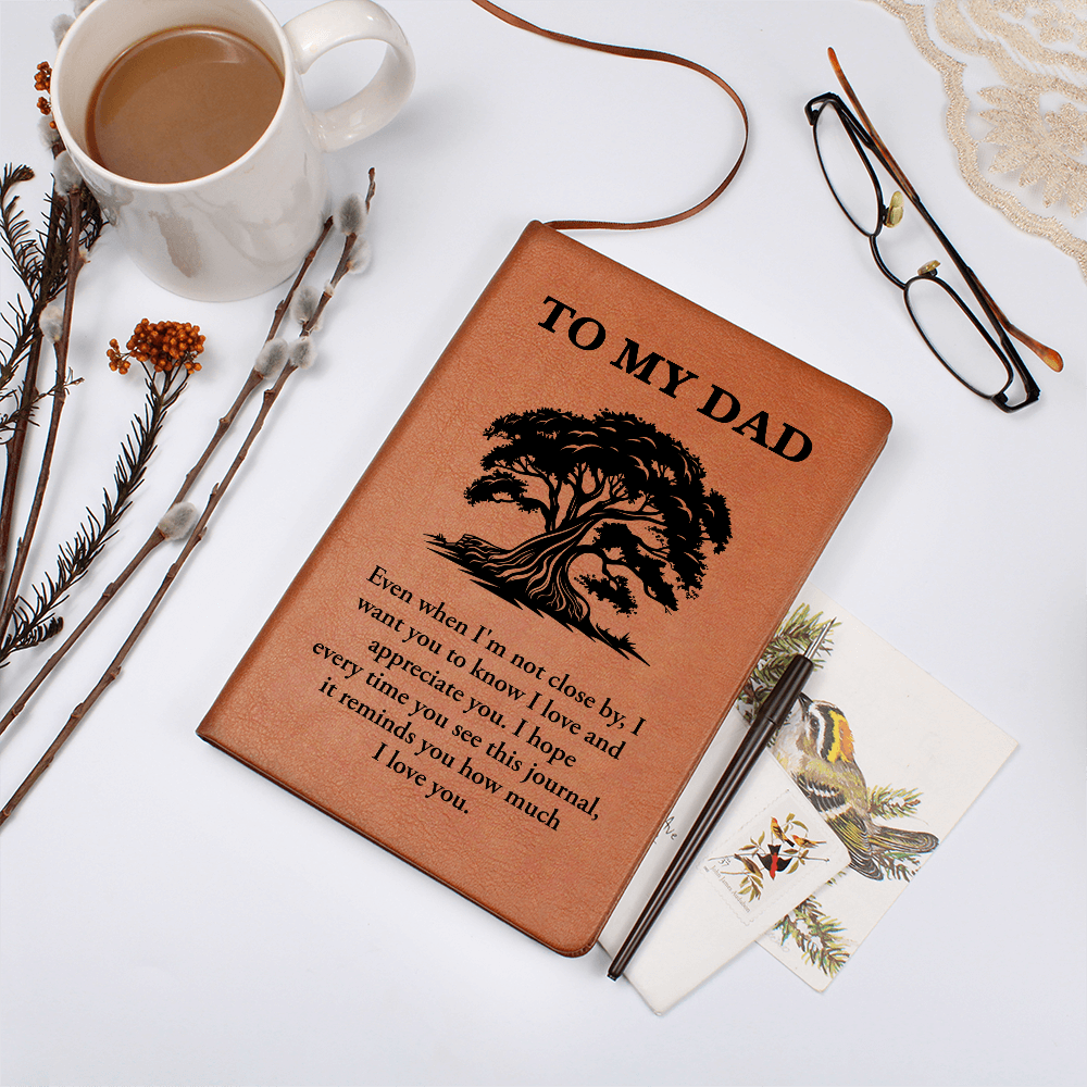 To My Dad — Graphic Leather Journal