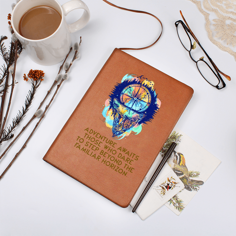 Adventure Awaits — Graphic Leather Journal