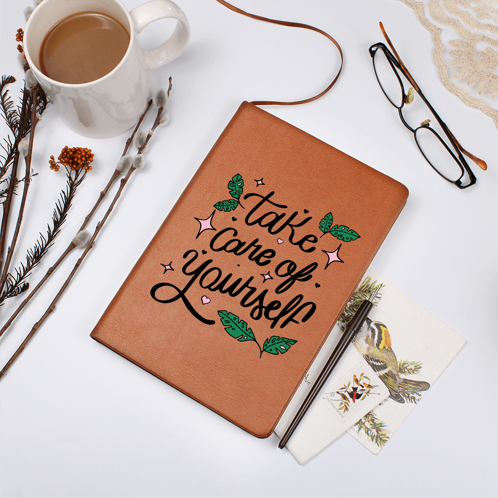 Take Care Of Yourself — Graphic Leather Journal
