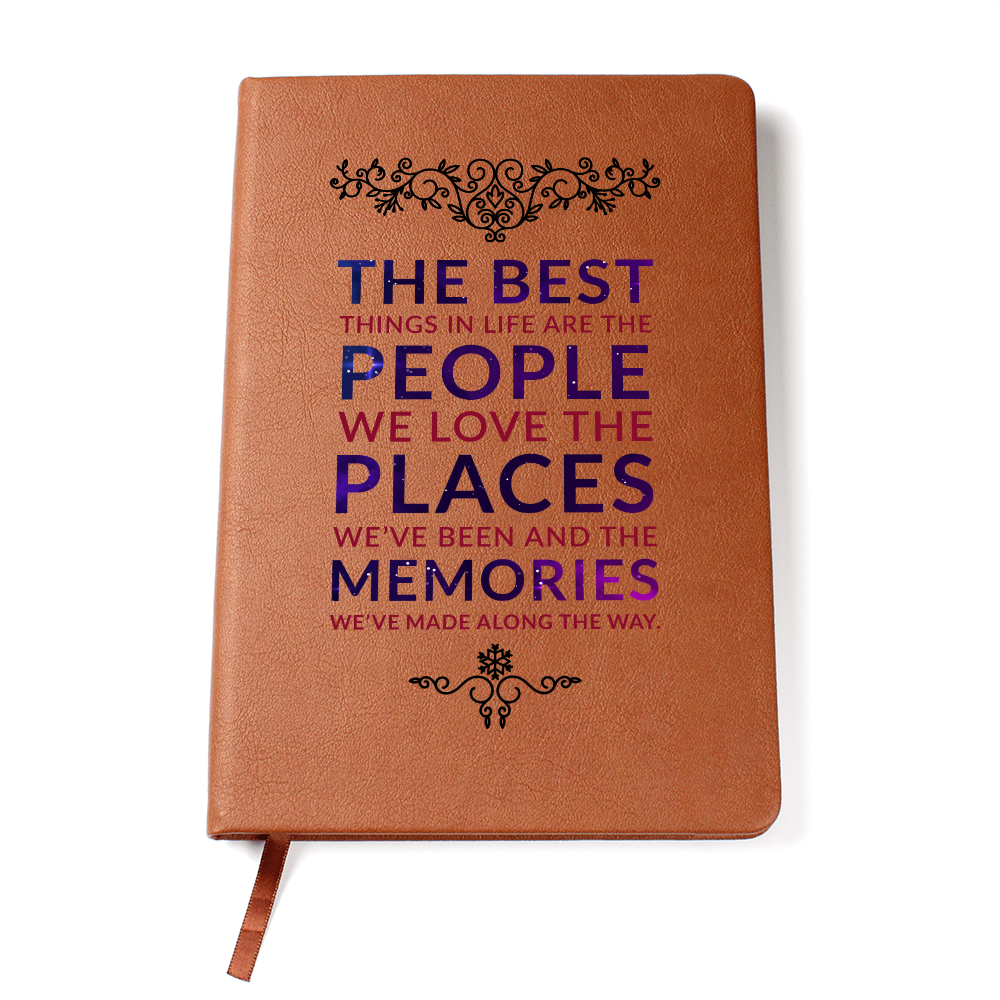 The Best Things In Life Are Free — Graphic Leather Journal