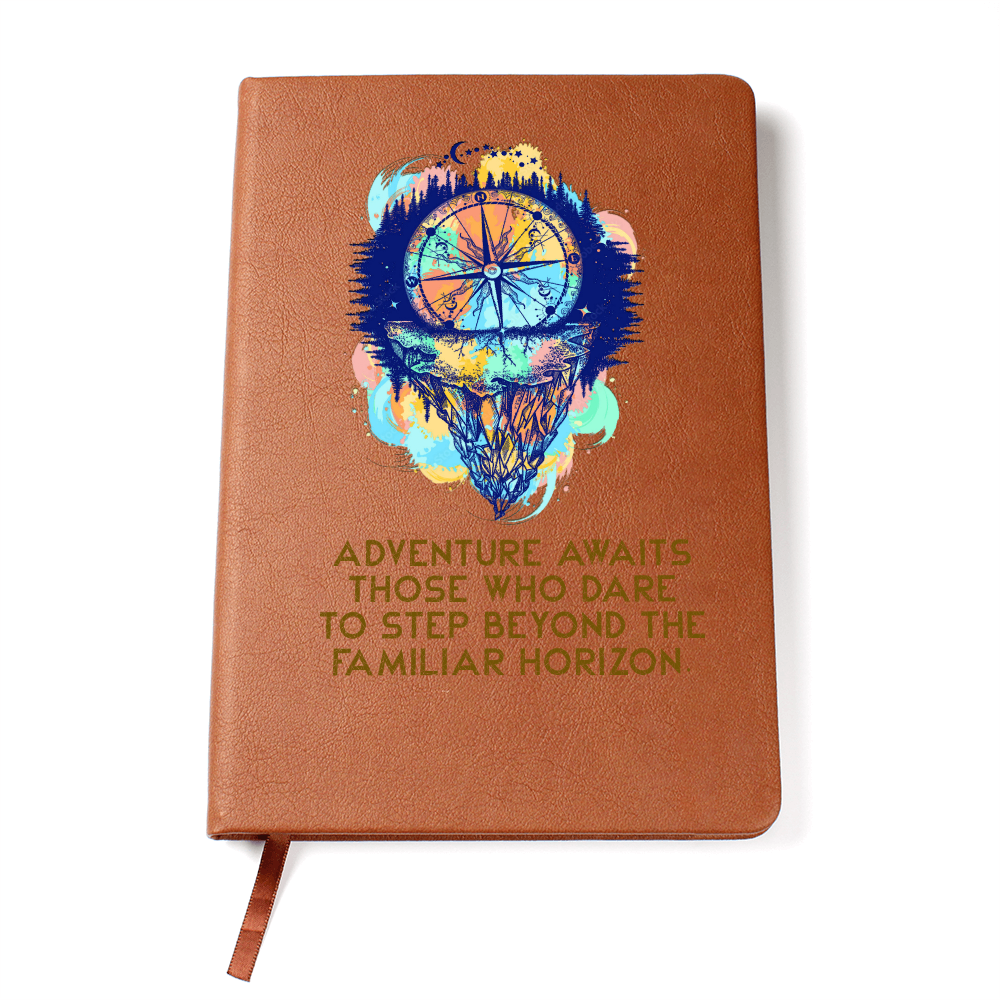 Adventure Awaits — Graphic Leather Journal