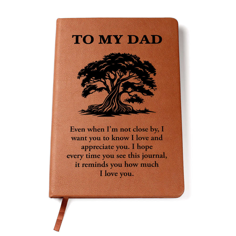 To My Dad — Graphic Leather Journal