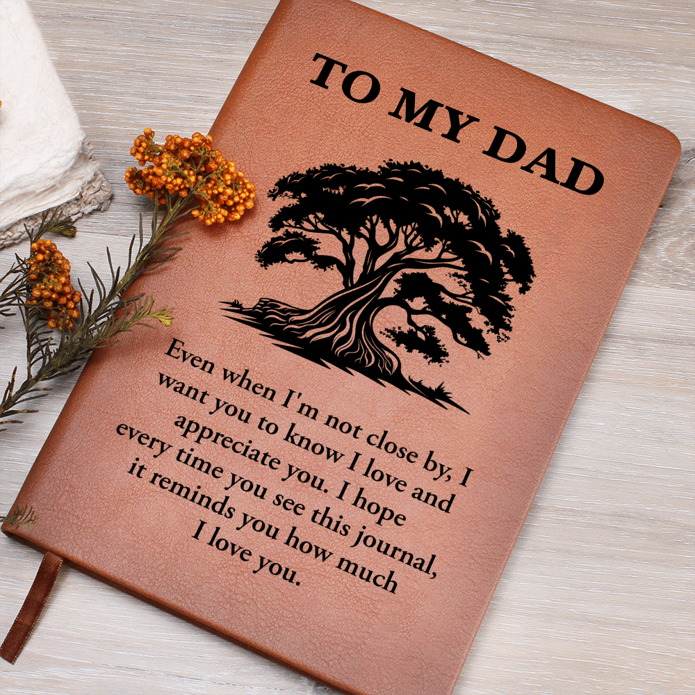 To My Dad — Graphic Leather Journal