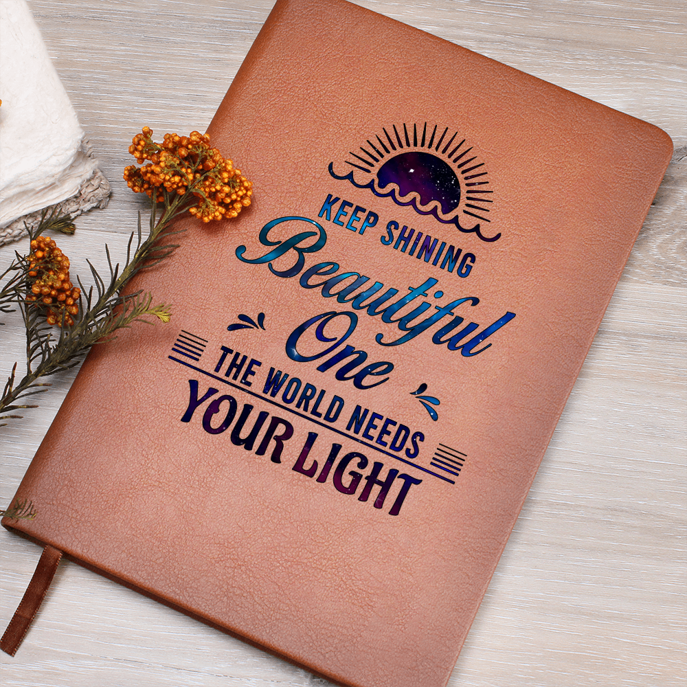 Dear Daughter, Keep Shining — Graphic Leather Journal
