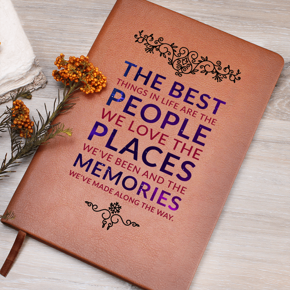 The Best Things In Life Are Free — Graphic Leather Journal
