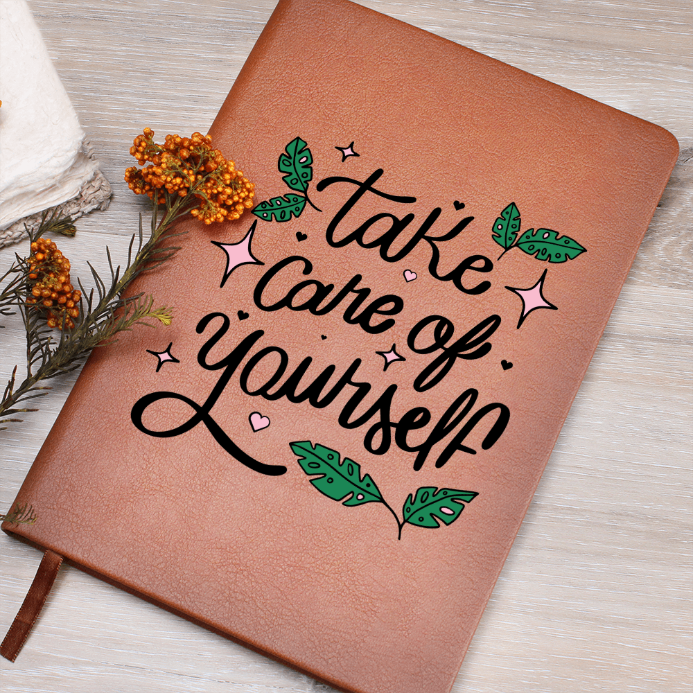 Take Care Of Yourself — Graphic Leather Journal