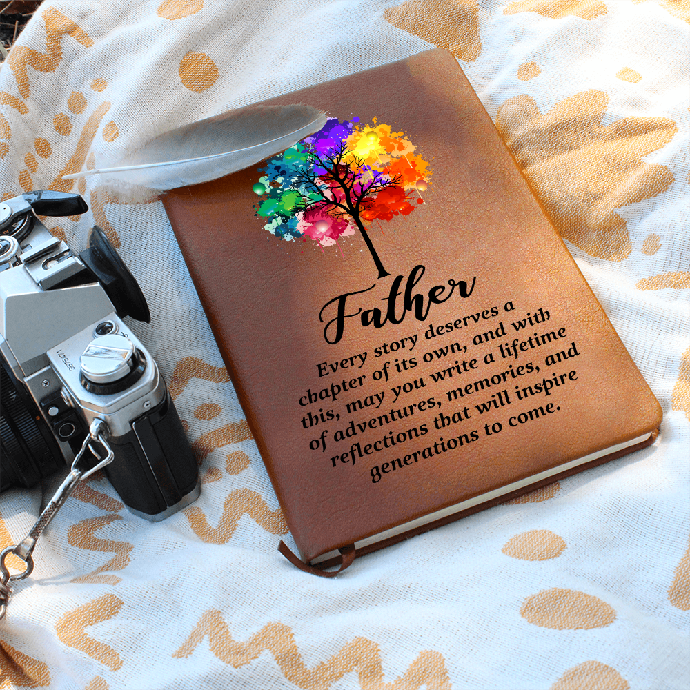 Father, Every Story Deserves A Chapter — Graphic Leather Journal