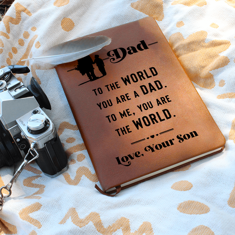 Dad, To The World You Are A Dad — Graphic Leather Journal