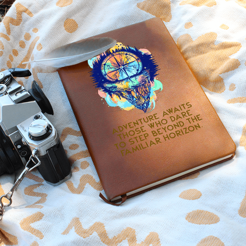 Adventure Awaits — Graphic Leather Journal
