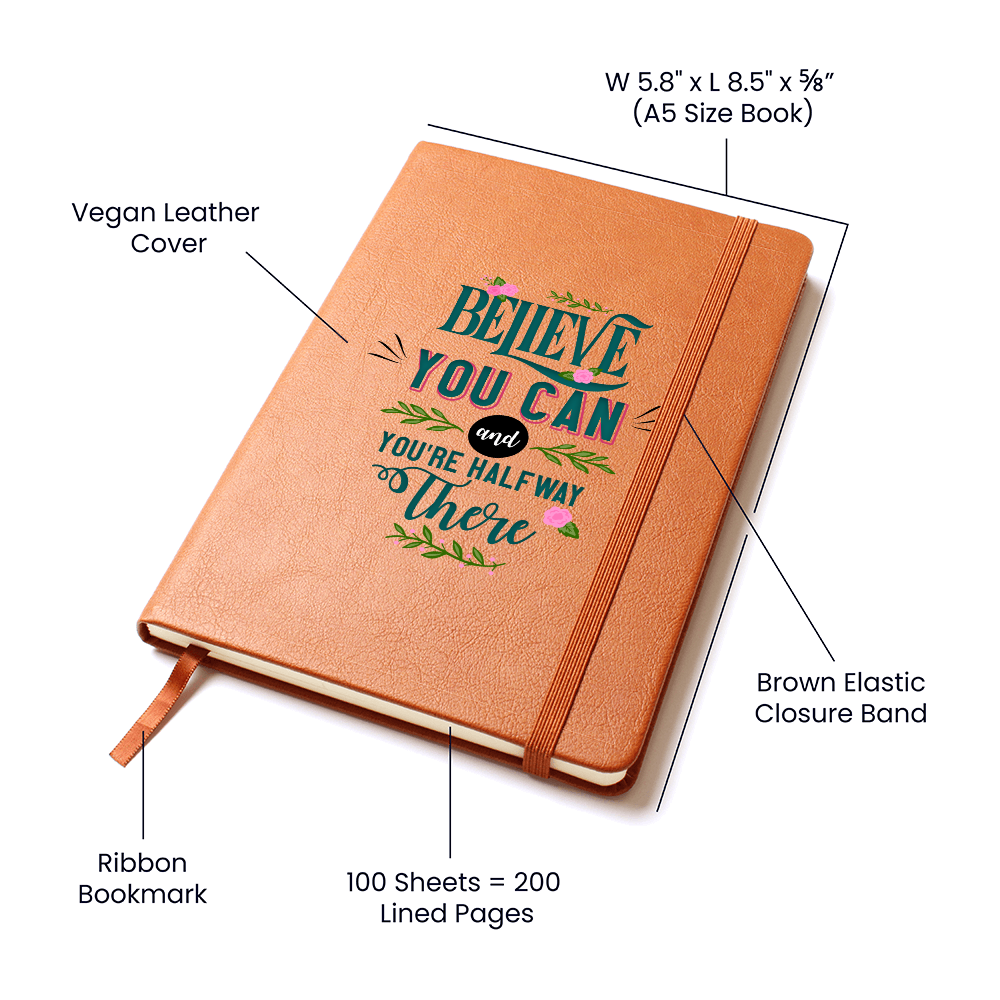 Believe You Can — Graphic Leather Journal