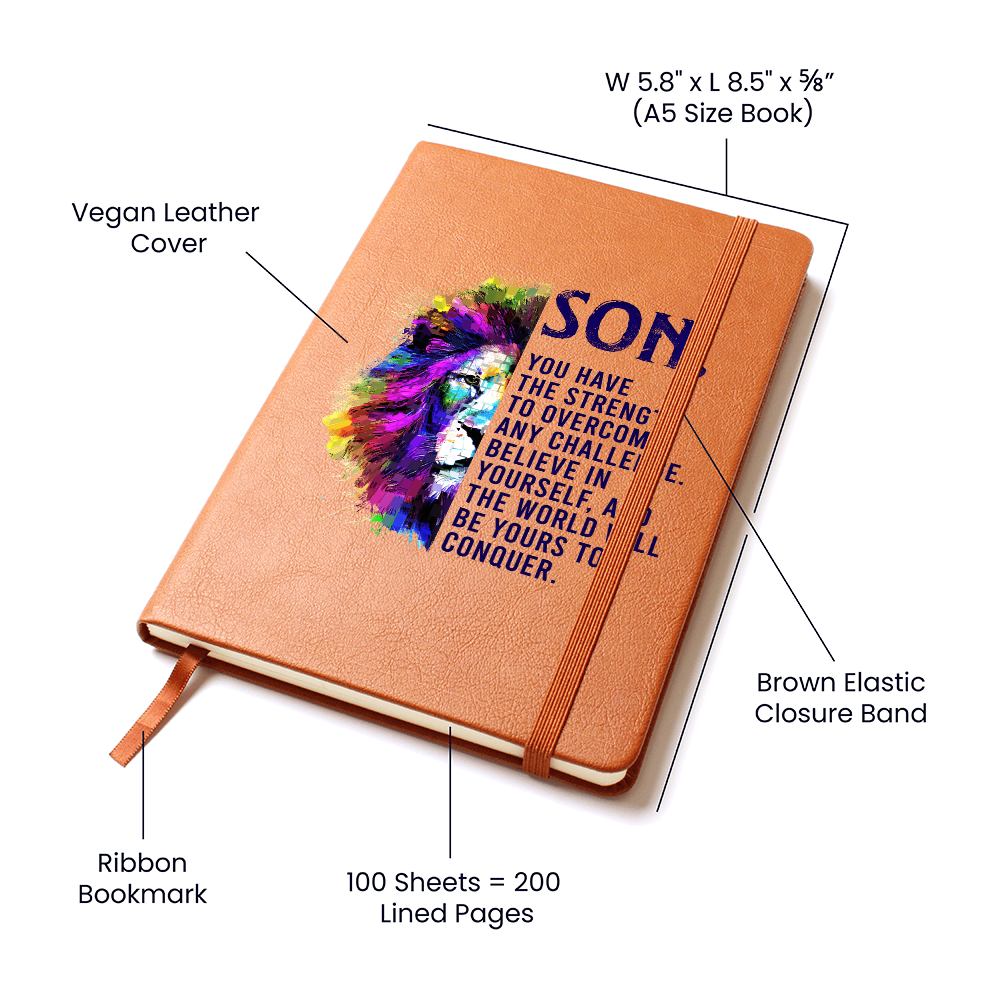 Son, You Have The Strength — Graphic Leather Journal