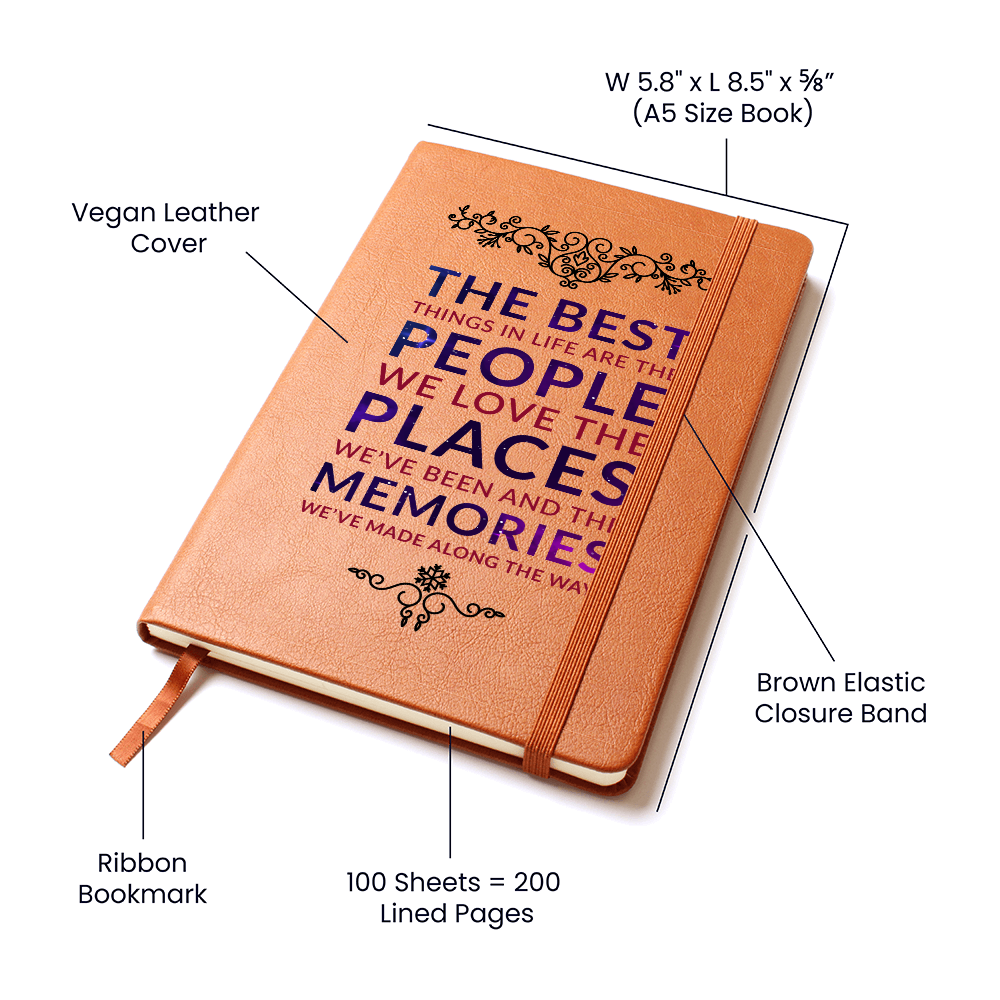 The Best Things In Life Are Free — Graphic Leather Journal