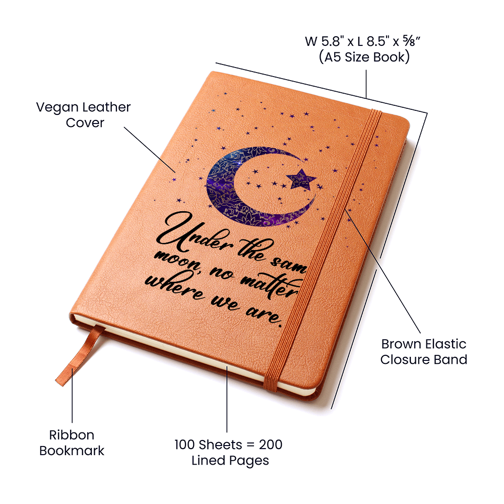 Under The Same Moon — Graphic Leather Journal