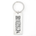 Dad, For All The Wonderful Things You Do - Engraved Rectangle Keychain