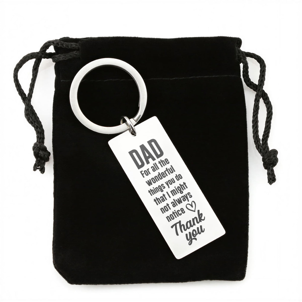 Dad, For All The Wonderful Things You Do - Engraved Rectangle Keychain