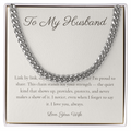 To My Husband - Cuban Link Chain