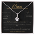 To My Sister Necklace - Alluring Beauty Pendant with Message Card, Funny Christmas Gift for Sister