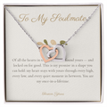 To My Soulmate - Interlocking Hearts Necklace