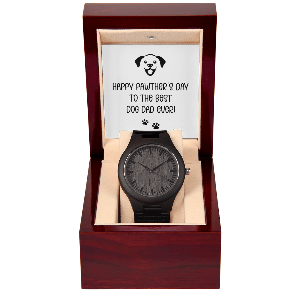 Happy Pawther's Day — Wooden Watch