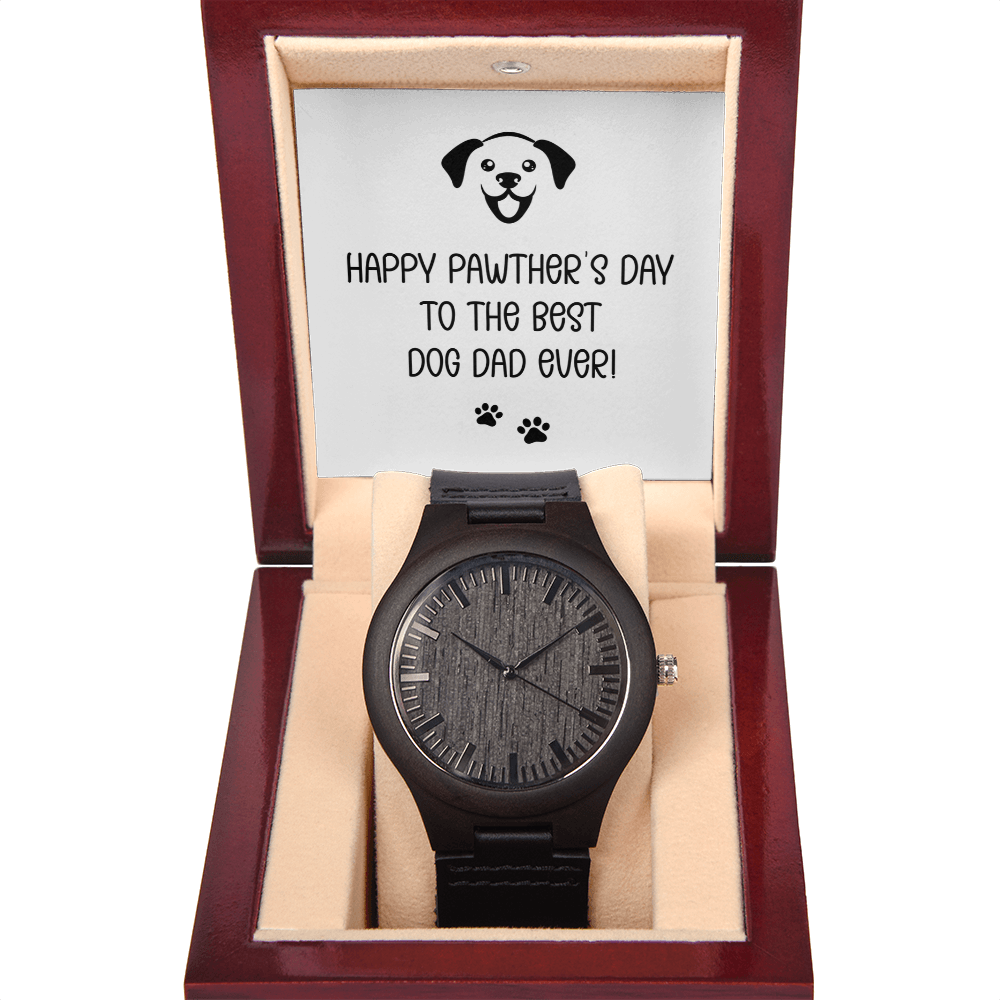 Happy Pawther's Day — Wooden Watch