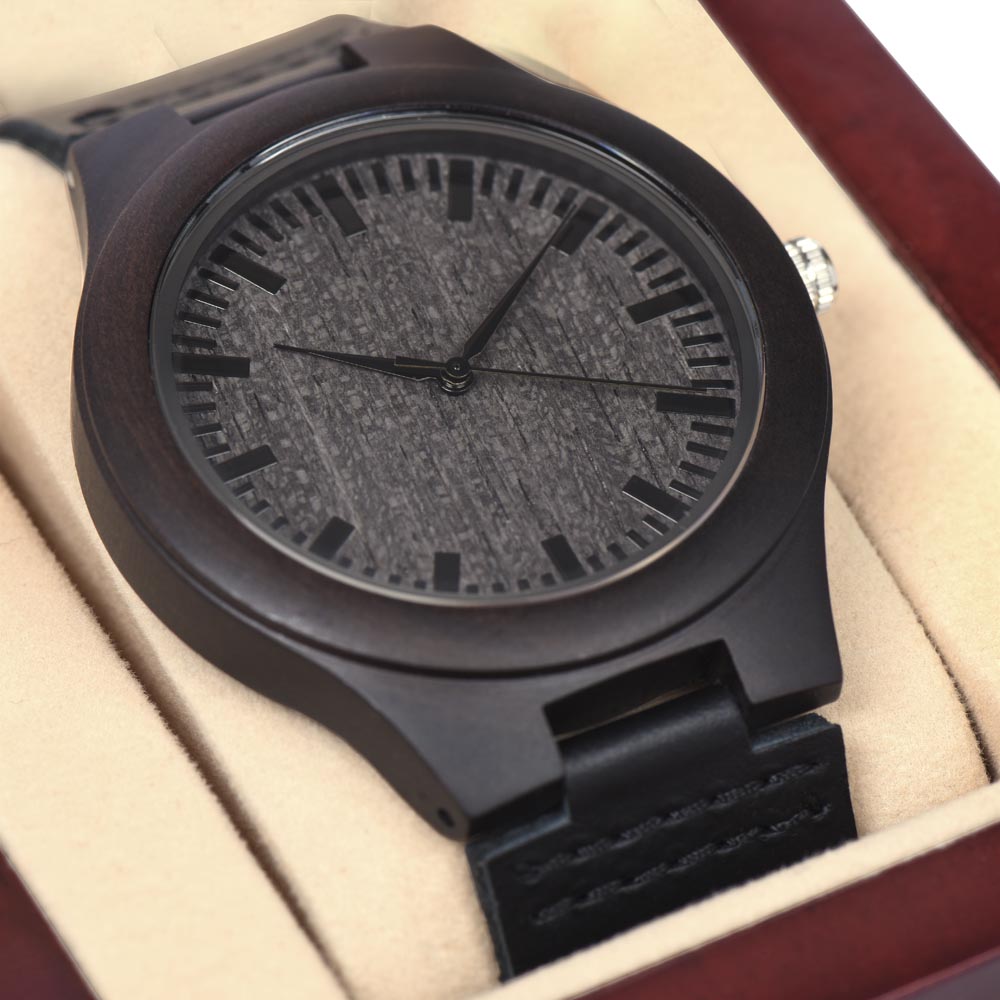 To My Grandpa — Wooden Watch with Message Card, Christmas Gift for Grandpa
