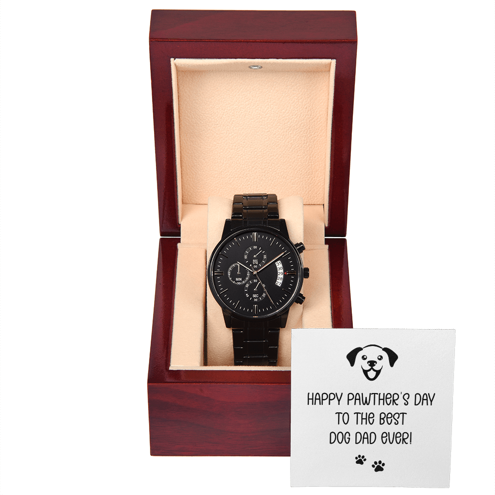 Happy Pawther's Day — Black Chronograph Watch