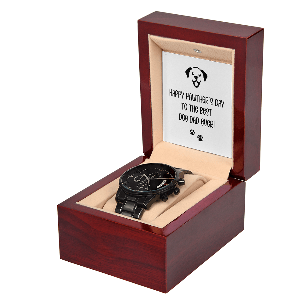 Happy Pawther's Day — Black Chronograph Watch