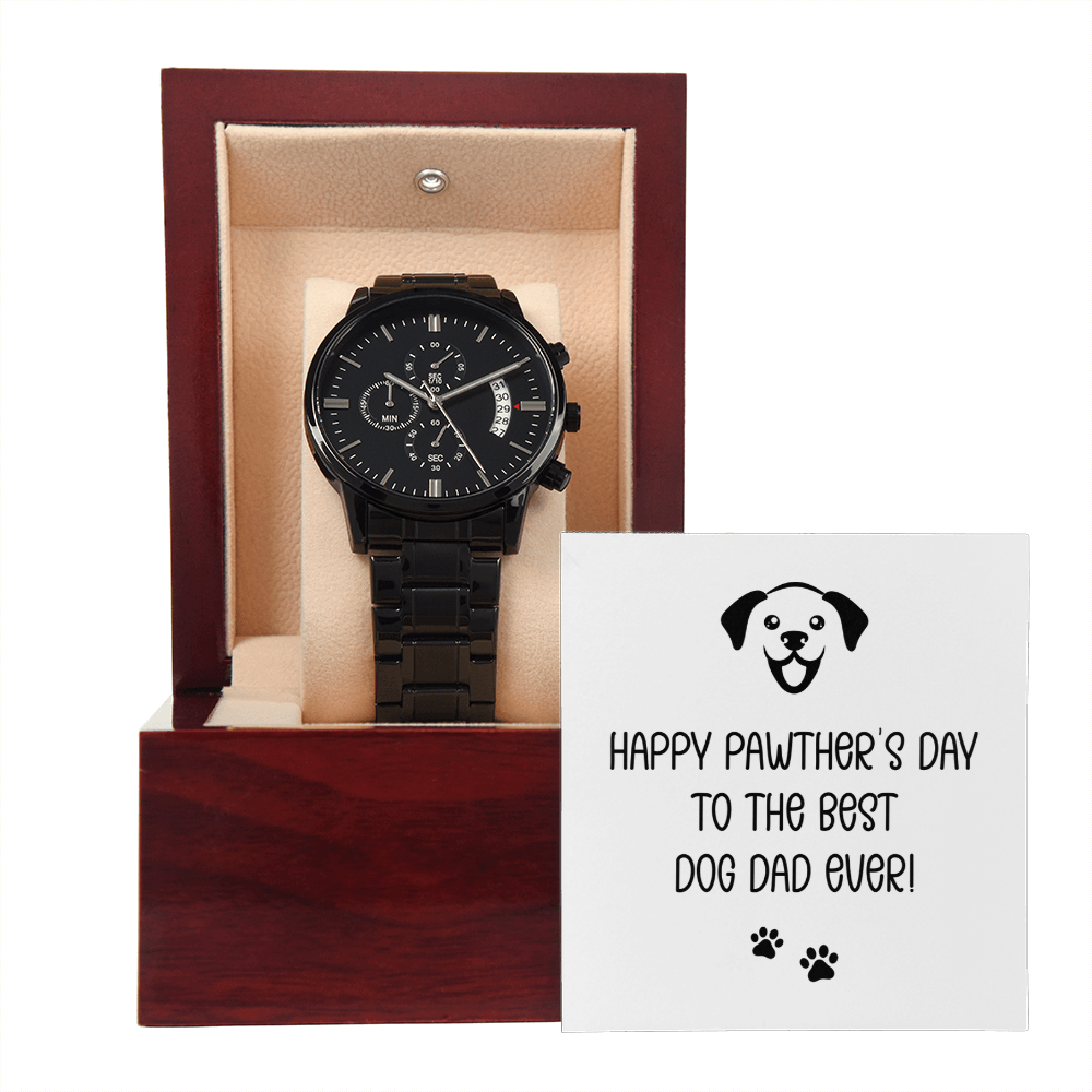 Happy Pawther's Day — Black Chronograph Watch