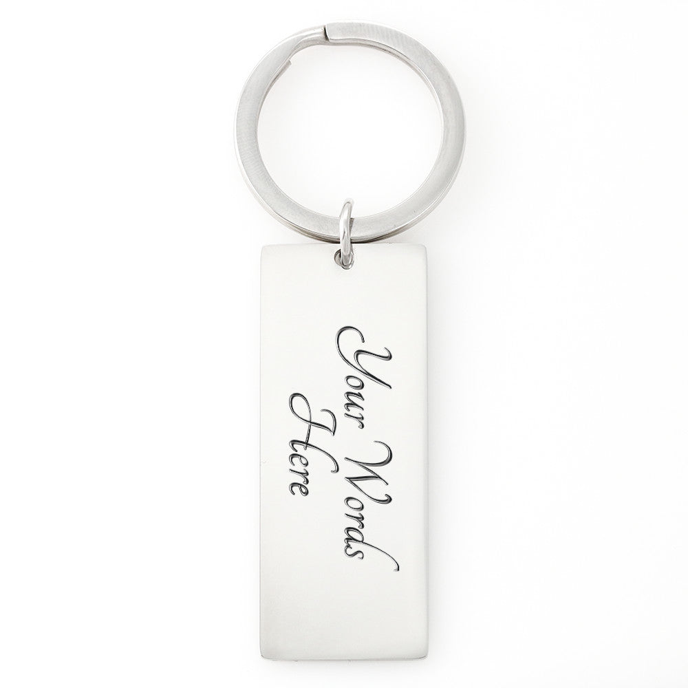 Best Buckin' Dad Ever - Engraved Rectangle Keychain