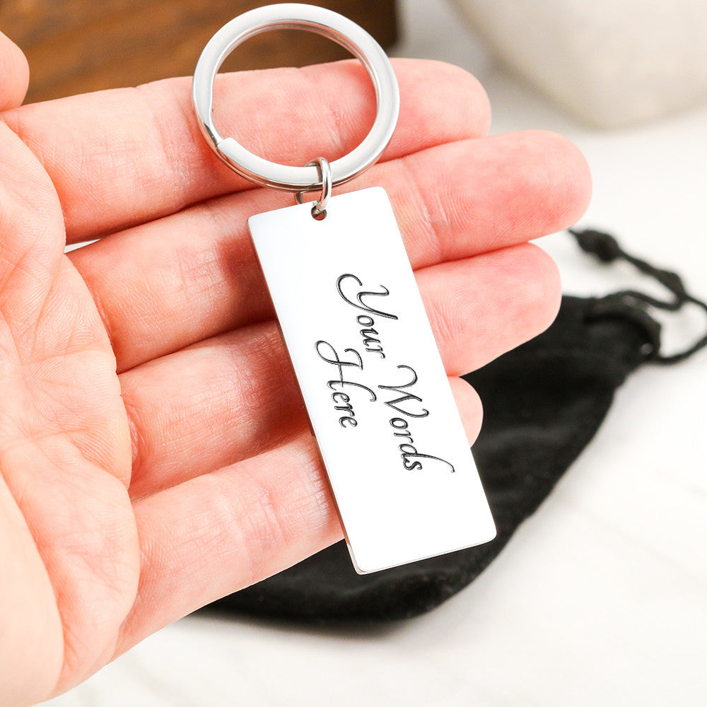Dad, For All The Wonderful Things You Do - Engraved Rectangle Keychain