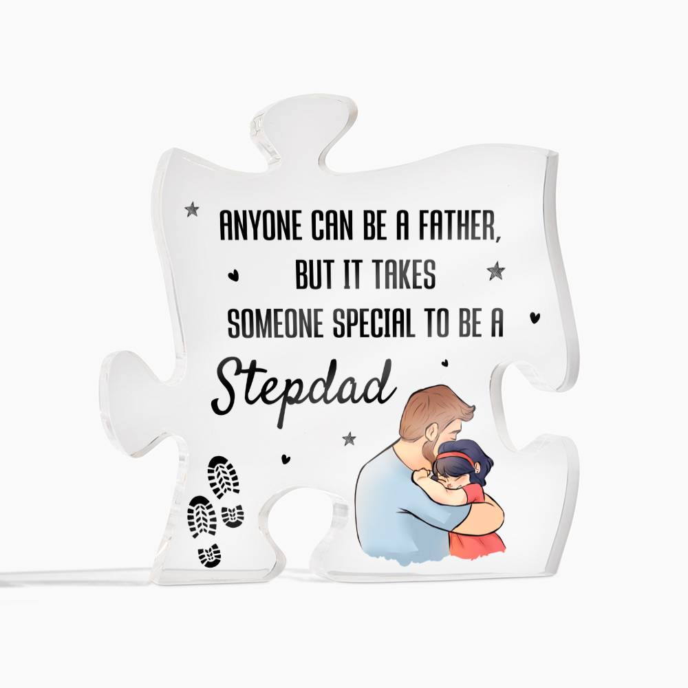 To My Dad Acrylic Puzzle Plaque - Anyone Can Be A Father, Father's Day Gift for Dad