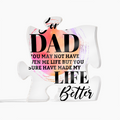 Bonus Dad Acrylic Puzzle Plaque