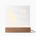 Dad I Love You More Than All The Stars In The Sky Acrylic Square Plaque - Father's Day Gift for Dad