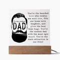 To The Coolest Dad Acrylic Square Plaque - Father's Day Gift for Dad