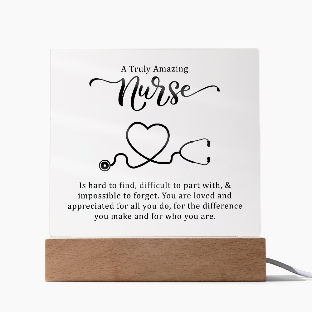 Truly Amazing Nurse Acrylic Square Plaque - Gift for Nurses
