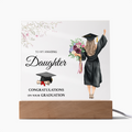 To My Amazing Daughter Acrylic Square Plaque - Graduation Gift