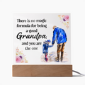 Grandpa Acrylic Square Plaque - Father's Day Gift