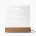 I Admire Your Strength Courage Acrylic Square Plaque - Father's Day Gift for Dad