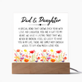 Dad & Daughter — Acrylic Square Plaque