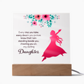 Every Step You Take Acrylic Square Plaque - Graduation Gift for Daughter