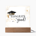 Congrats Grad Acrylic Square Plaque - Graduation Gift