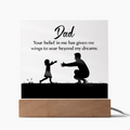 Dad Acrylic Square Plaque - Happy Father's Day Gift for Dad