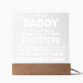 To My Daddy Acrylic Square Plaque - Father's Day Gift for Dad