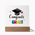Congrats Grad Acrylic Square Plaque - Graduation Gift