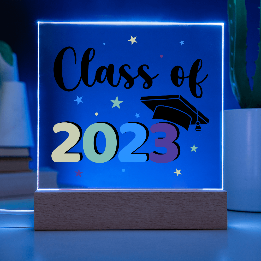 Class Of 2023 Acrylic Square Plaque - Graduation Gift